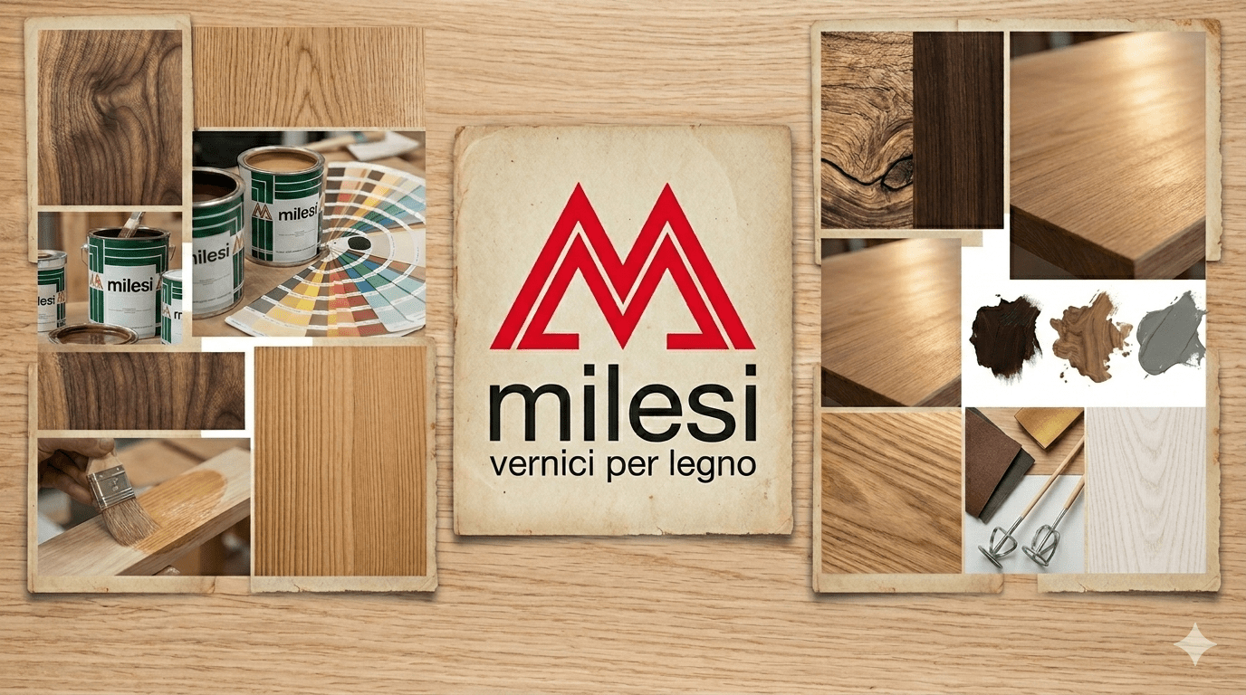 MILESI: L'ECCELLENZA DELLE VERNICI ALL'ACQUA PER IL LEGNO - Nuova 2m Colori