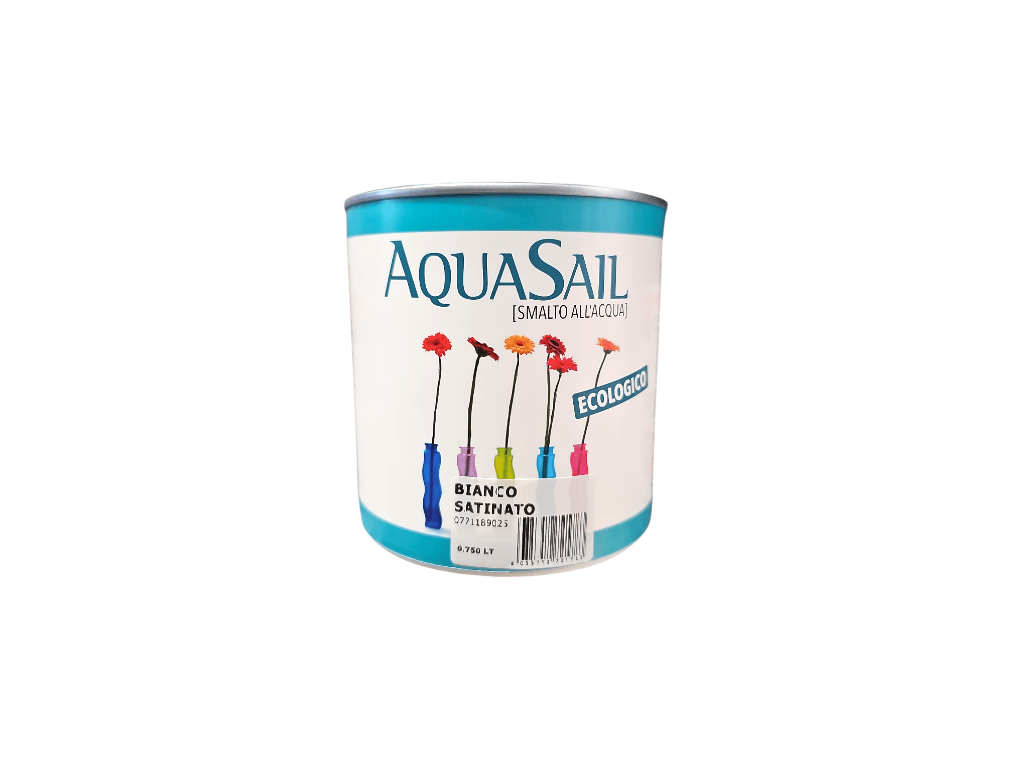 Aquasail – Smalto all'Acqua Ecologico Satinato - Nuova 2m Colori