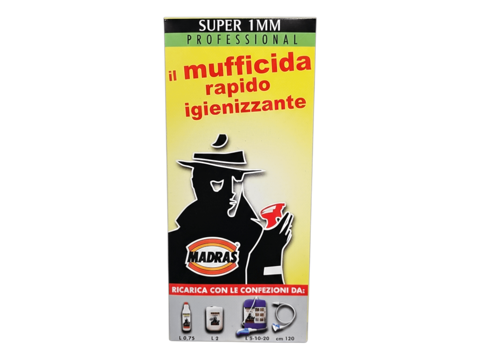 Mufficida Rapido Igienizzante Madras – Super 1MM Professional - Nuova 2m Colori