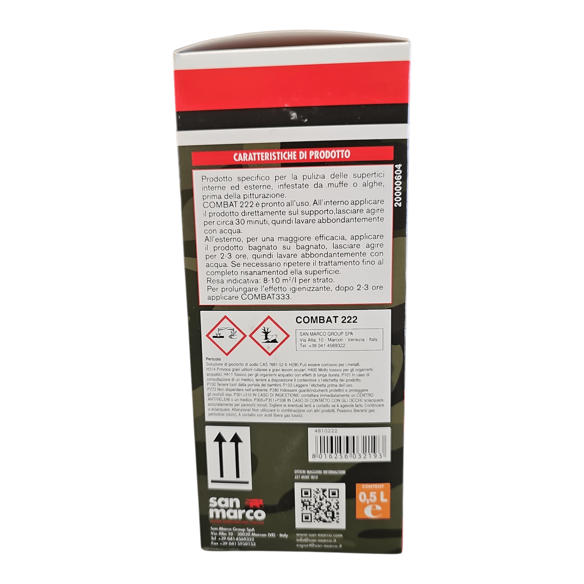 San Marco Combat 222 detergente Antimuffa - Nuova 2m Colori