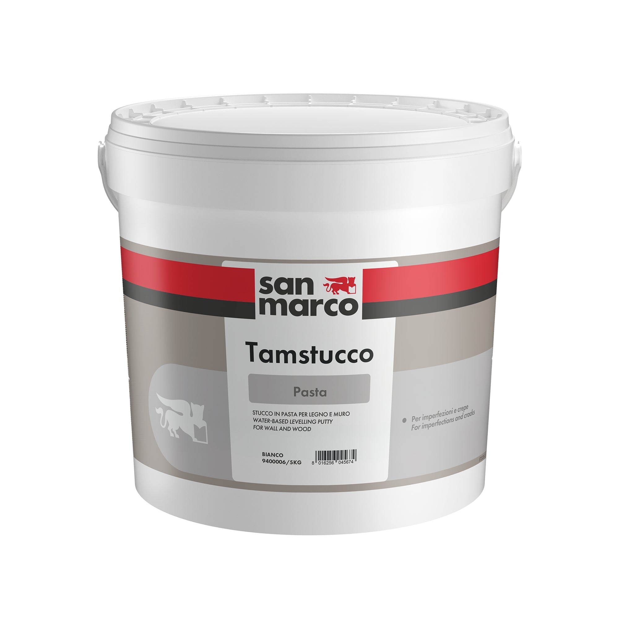 San Marco Tamstucco Pasta - Stucco Livellante per Muro e Legno - Nuova 2m Colori
