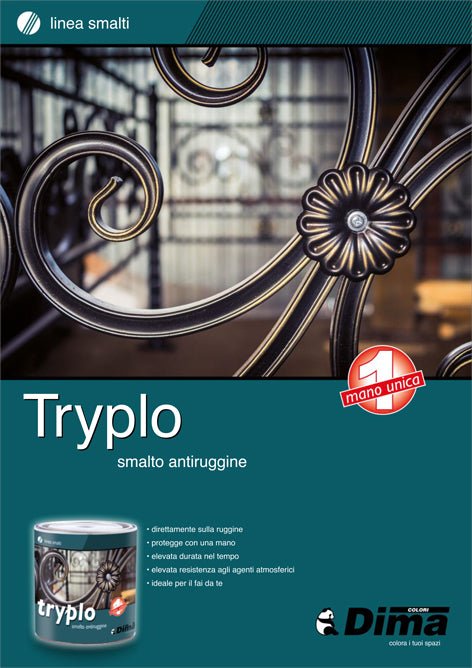 Tryplo di Dima: Lo Smalto Antiruggine "Mano Unica" per Protezione Totale - Nuova 2m Colori